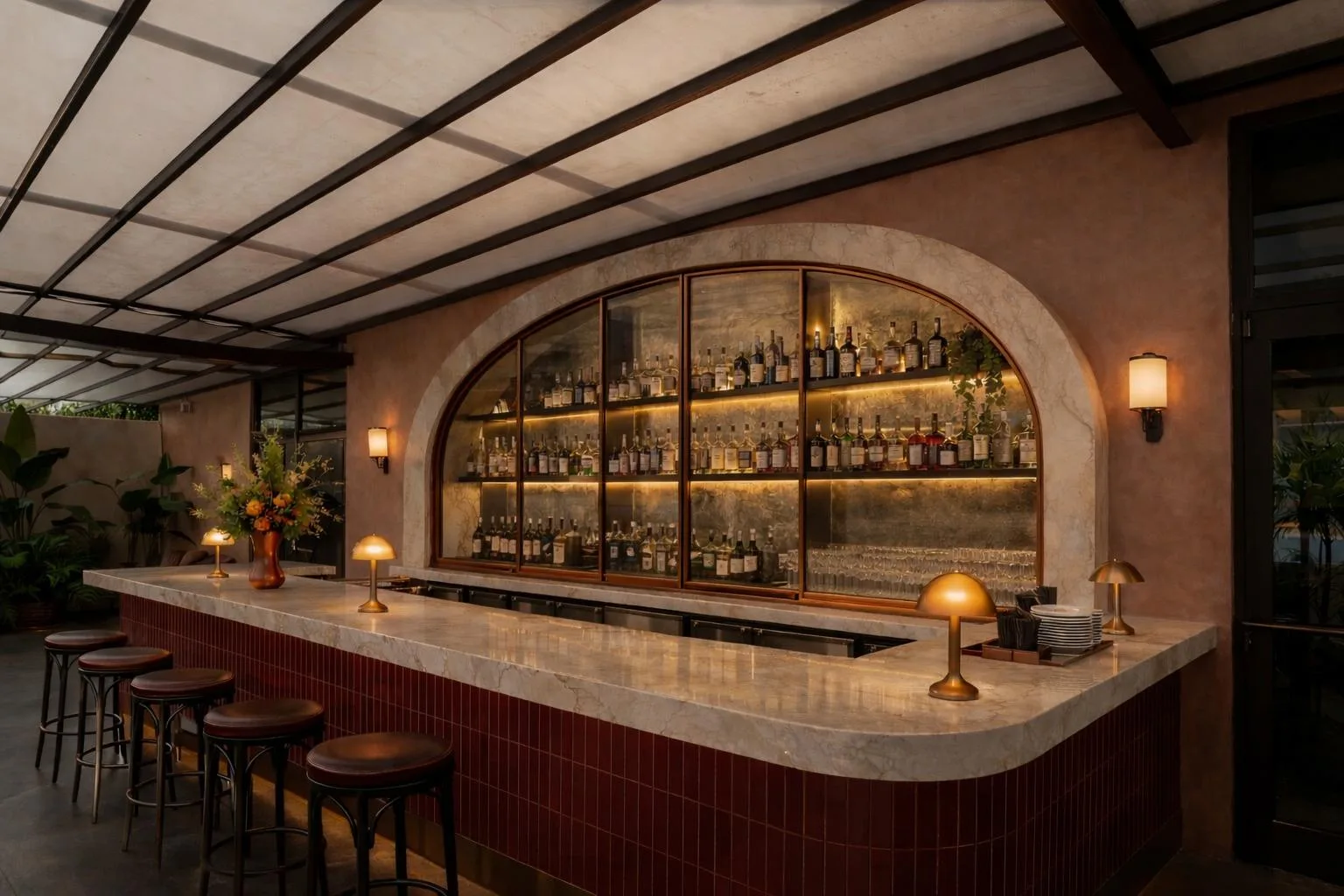 Alma restaurant bar interior