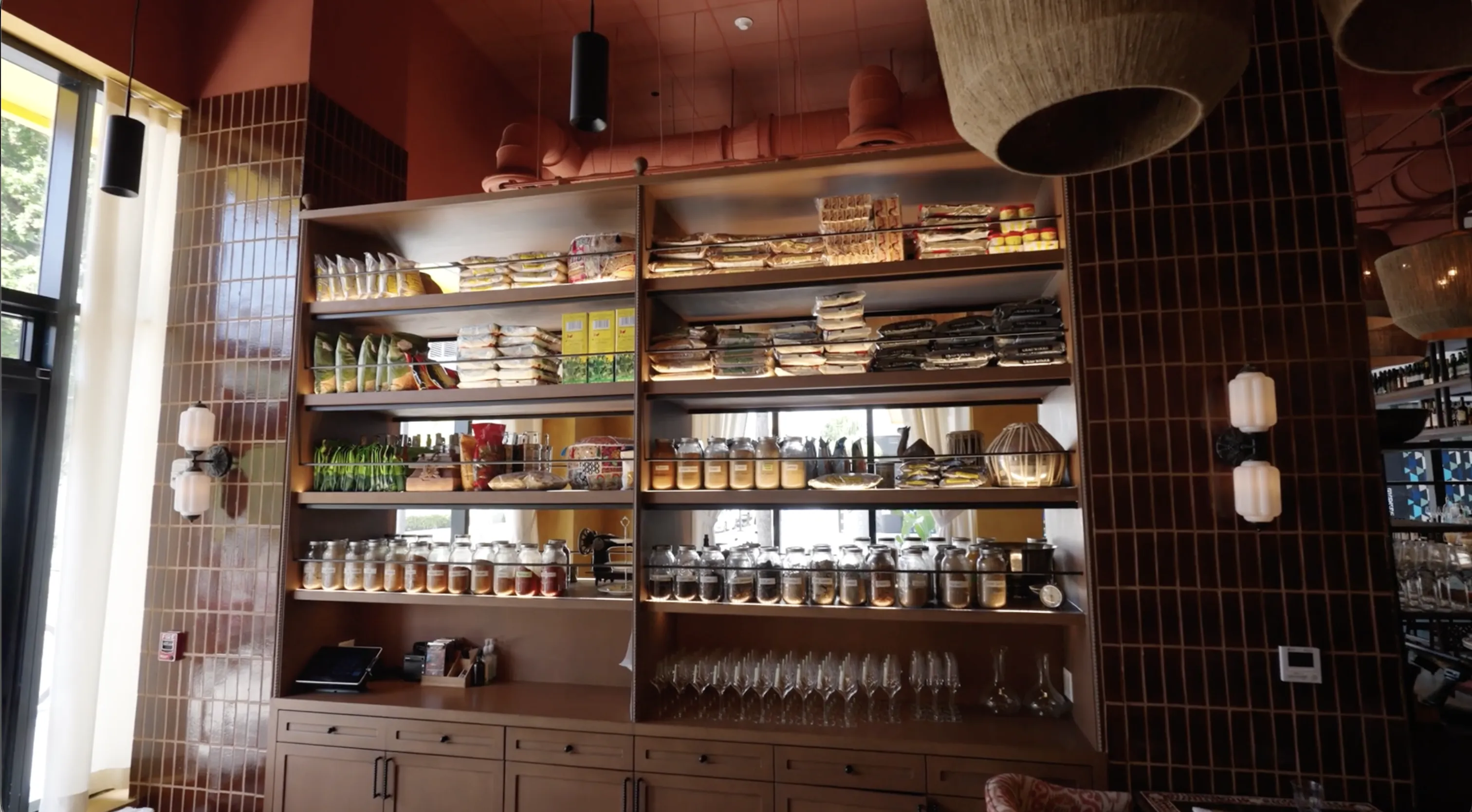 Ghee Indian Kitchen dining room, Wynwood Miami hospitality interior design