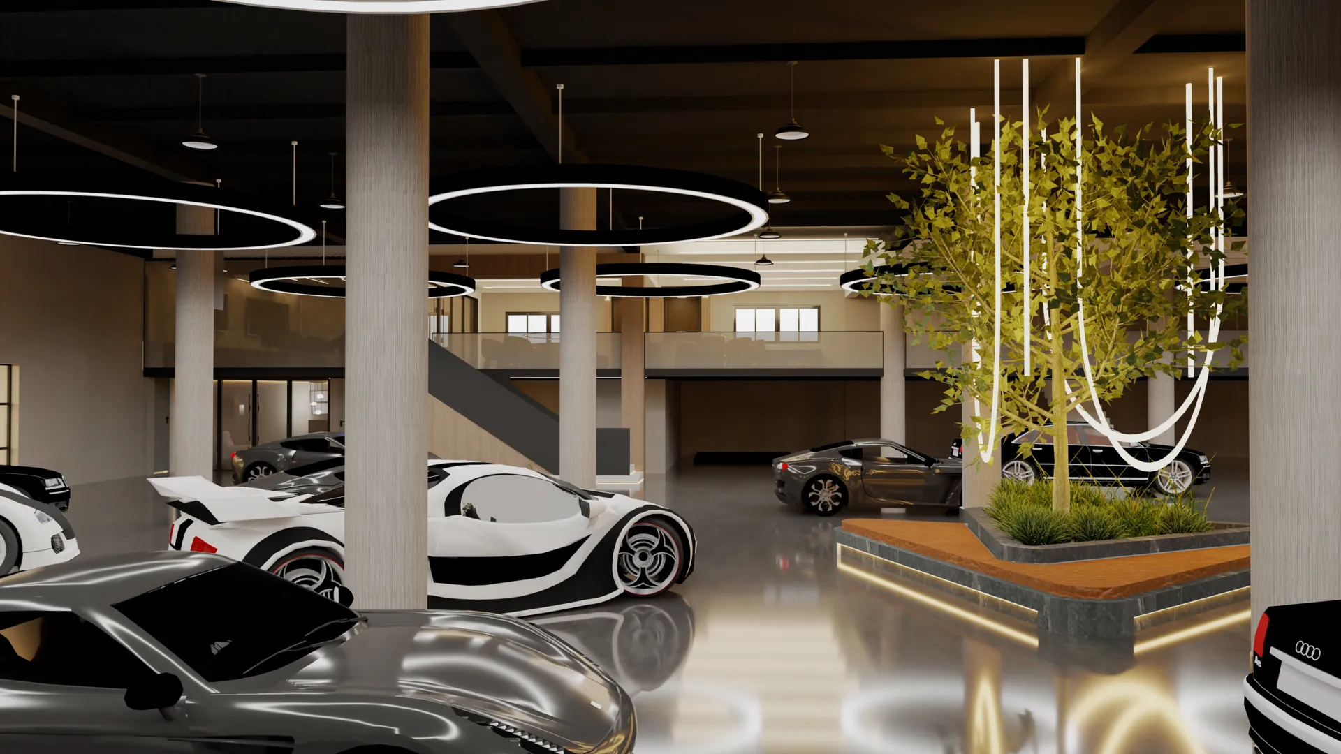Mikalyzed commercial showroom interior design by Hybrid Creative, Miami