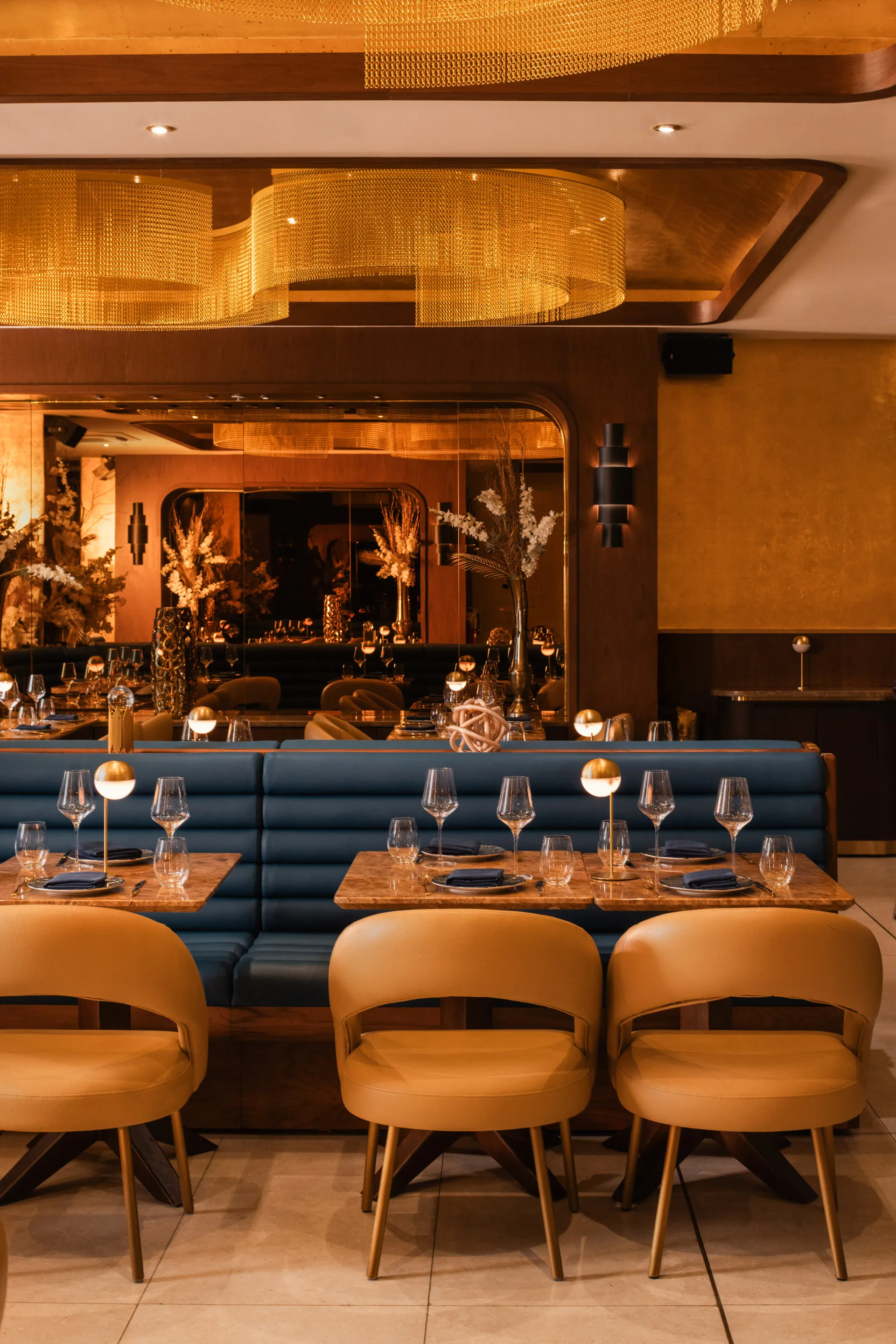 Oro restaurant interior designed by Hybrid Creative, Lincoln Road, Miami Beach