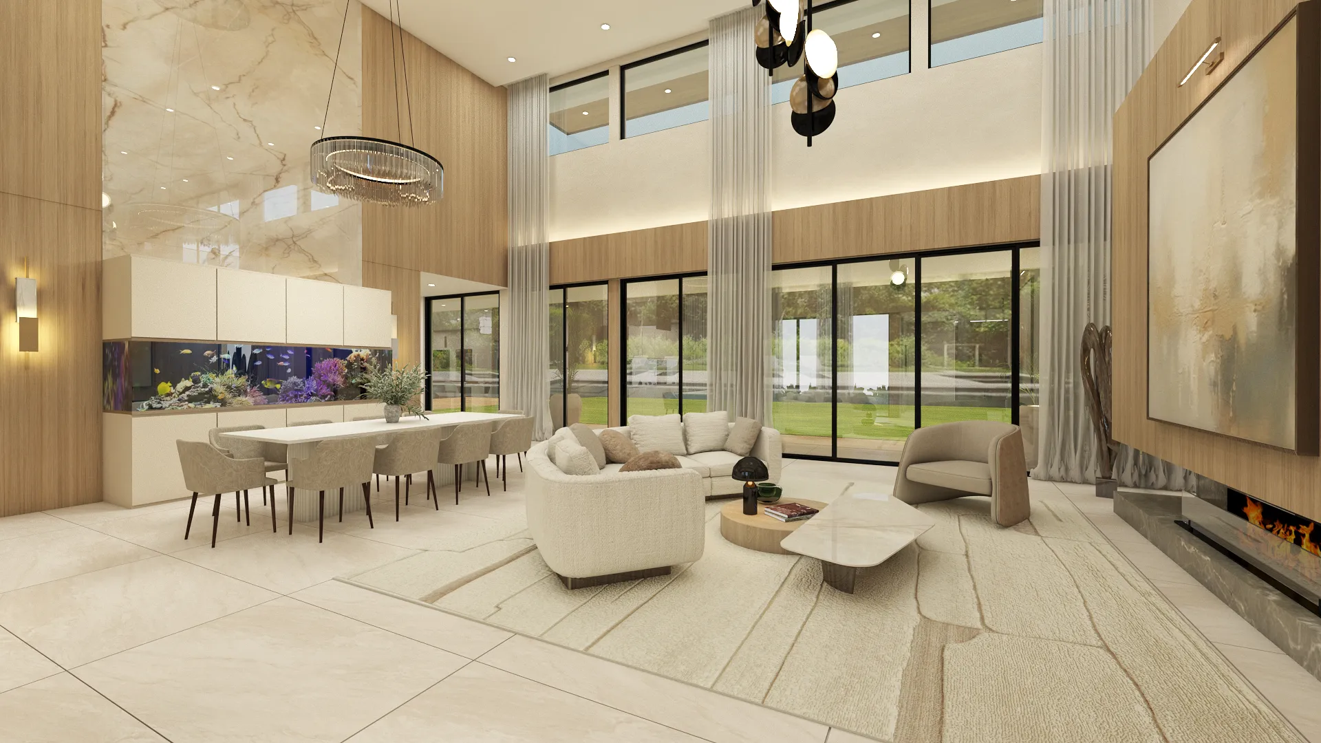 Quevedo Residence residence interior designed by Hybrid Creative, Miami